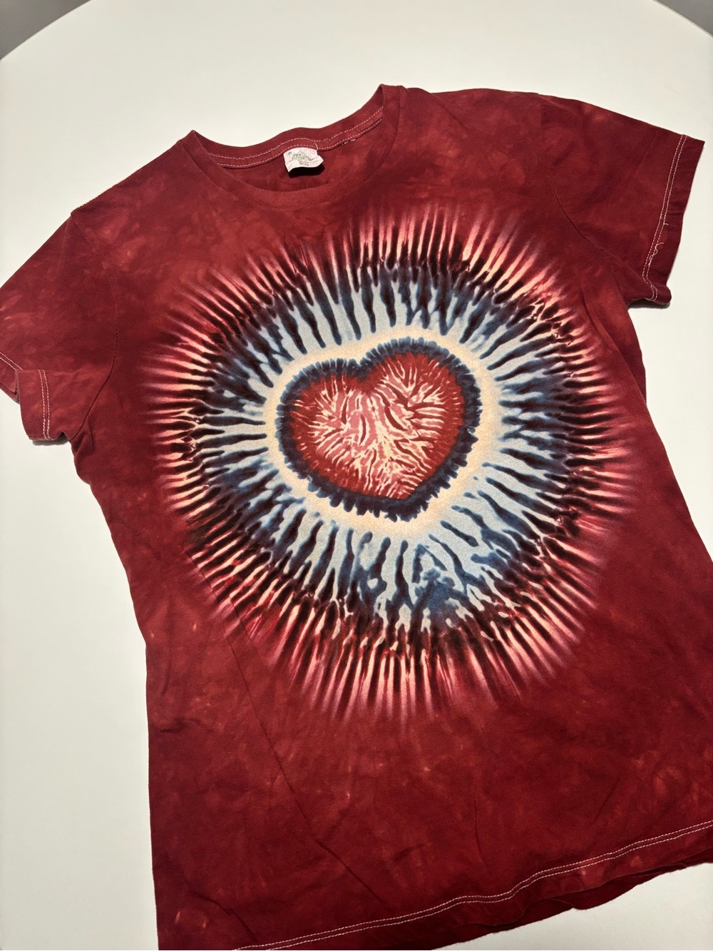 The Mountain Red White & Blue Cotton Tie Dye T-Shirt